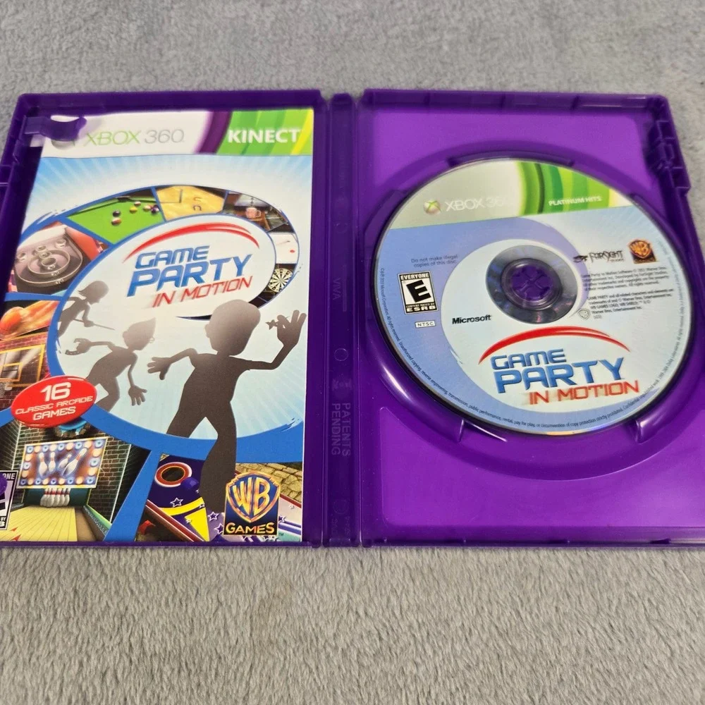 Game Party In Motion Xbox 360 Kinect Platinum Hits Arcade Games Tested Works